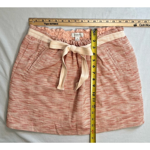 Fossil Darcy Mini Skirt Terra Cotta Size MED - Picture 7 of 9